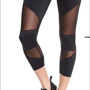 Shiny Leggings lycra and mesh